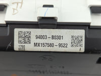 2017-2018 Kia Forte Instrument Cluster Speedometer Gauges P/N:MX157580-9522 94003-B0301 Fits Fits 2017 2018 OEM Used Auto Pa
