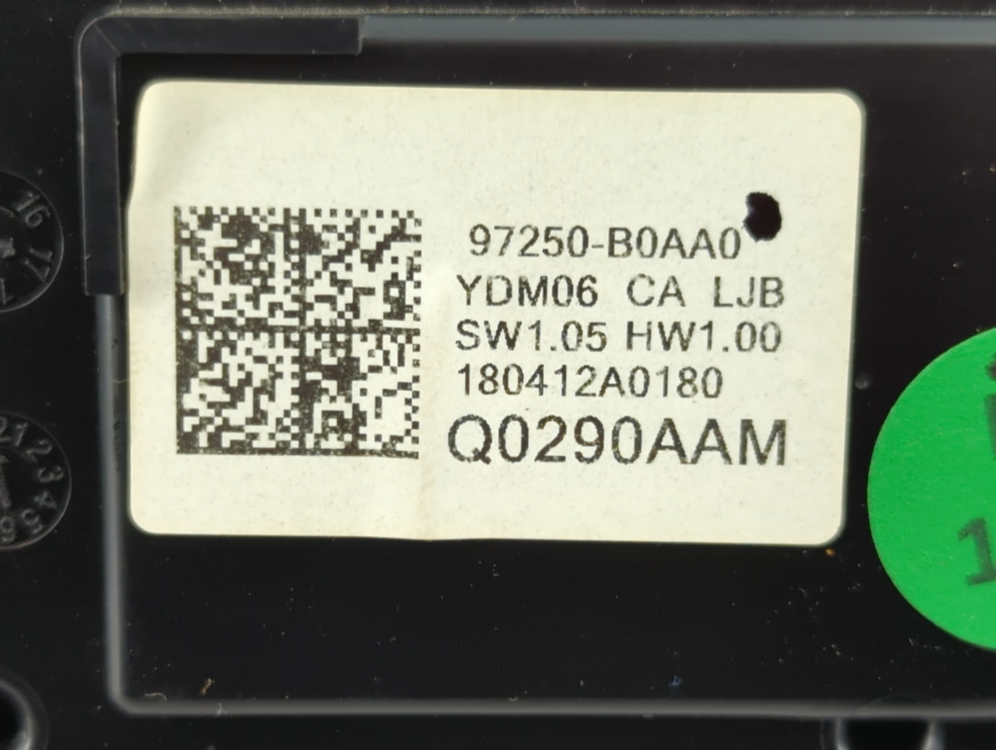 2017-2018 Kia Forte Climate Control Module Temperature AC/Heater Replacement P/N:Q0290AAM 97250-B0AA0 Fits Fits 2017 2018 OE