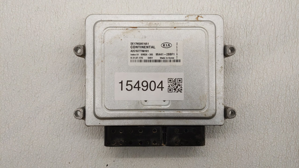 2018-2020 Kia Niro PCM Engine Control Computer ECU ECM PCU OEM P/N:95441-2BBF1 Fits 2018 2019 2020 OEM Used Auto Parts - Oem