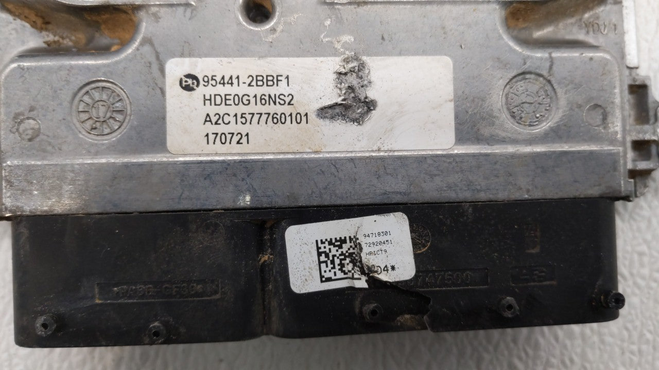 2018-2020 Kia Niro PCM Engine Control Computer ECU ECM PCU OEM P/N:95441-2BBF1 Fits Fits 2018 2019 2020 OEM Used Auto Parts 
