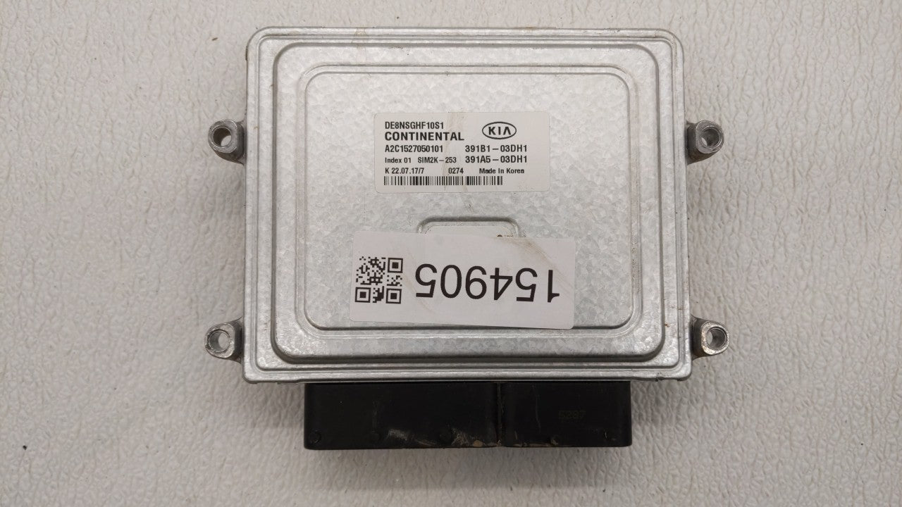 2018-2019 Kia Niro PCM Engine Control Computer ECU ECM PCU OEM P/N:391B1-03DH1 391A5-03DH1, 391B103DH1 Fits Fits 2018 2019 O