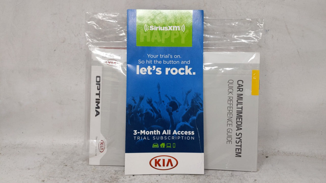 2018 Kia Optima Owners Manual Book Guide OEM Used Auto Parts - Oemusedautoparts1.com