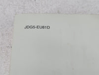 2018 Kia Optima Owners Manual Book Guide P/N:JDG5-EU81D OEM Used Auto Parts - Oemusedautoparts1.com