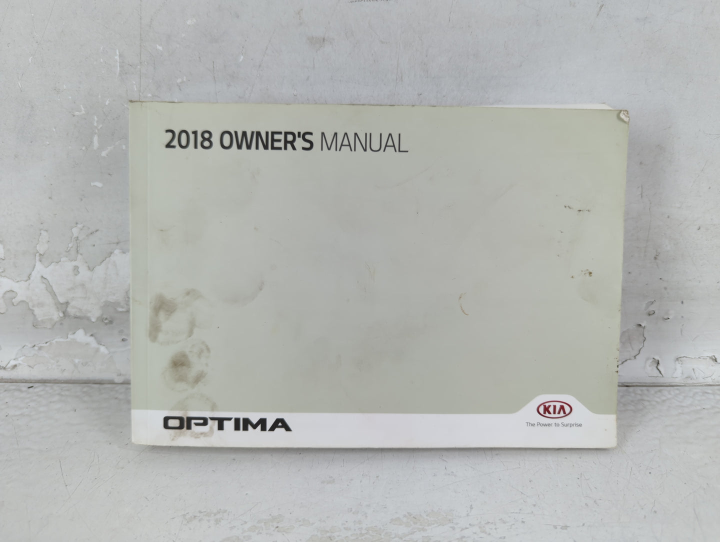 2018 Kia Optima Owners Manual Book Guide P/N:JDG5-EU7OC OEM Used Auto Parts - Oemusedautoparts1.com