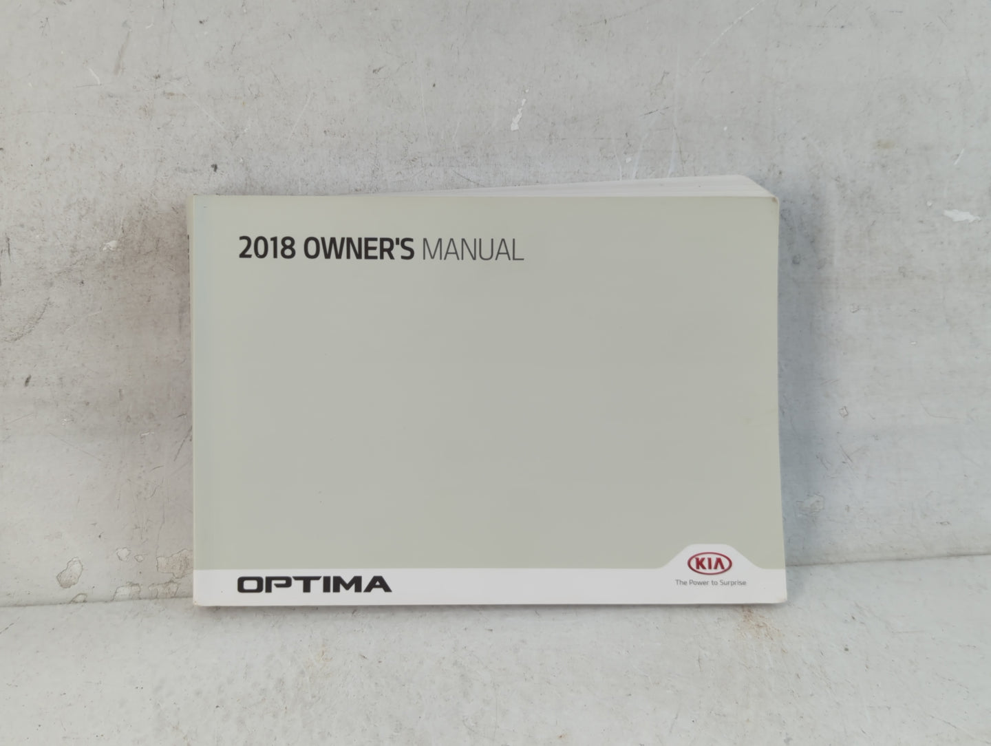 2018 Kia Optima Owners Manual Book Guide P/N:JDG5-EU79C OEM Used Auto Parts - Oemusedautoparts1.com