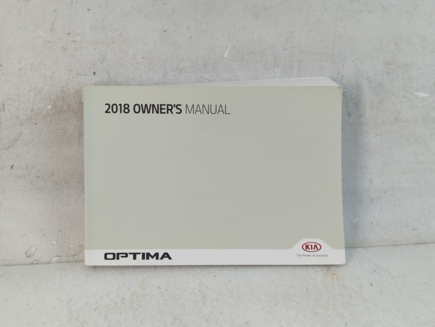 2018 Kia Optima Owners Manual Book Guide P/N:JDG5-EU79C OEM Used Auto Parts - Oemusedautoparts1.com
