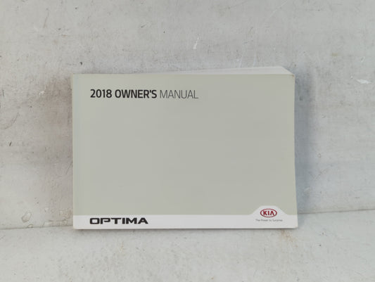 2018 Kia Optima Owners Manual Book Guide P/N:JDG5-EU79C OEM Used Auto Parts - Oemusedautoparts1.com
