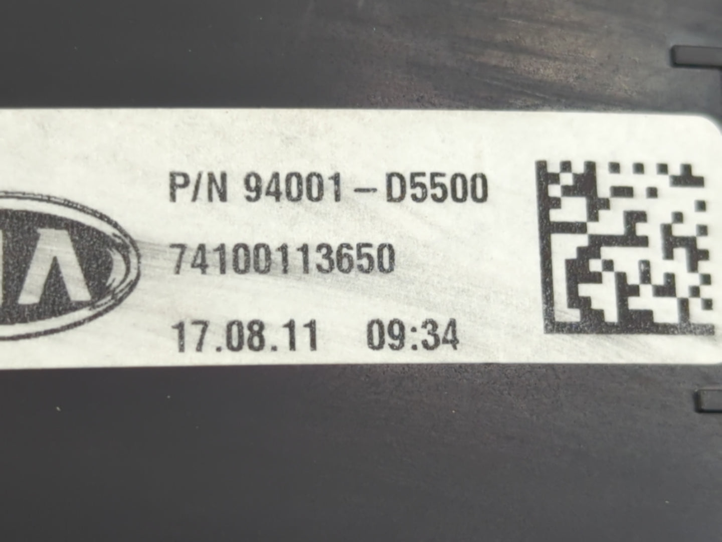 2018 Kia Optima Instrument Cluster Speedometer Gauges P/N:94001-D5500 Fits OEM Used Auto Parts - Oemusedautoparts1.com