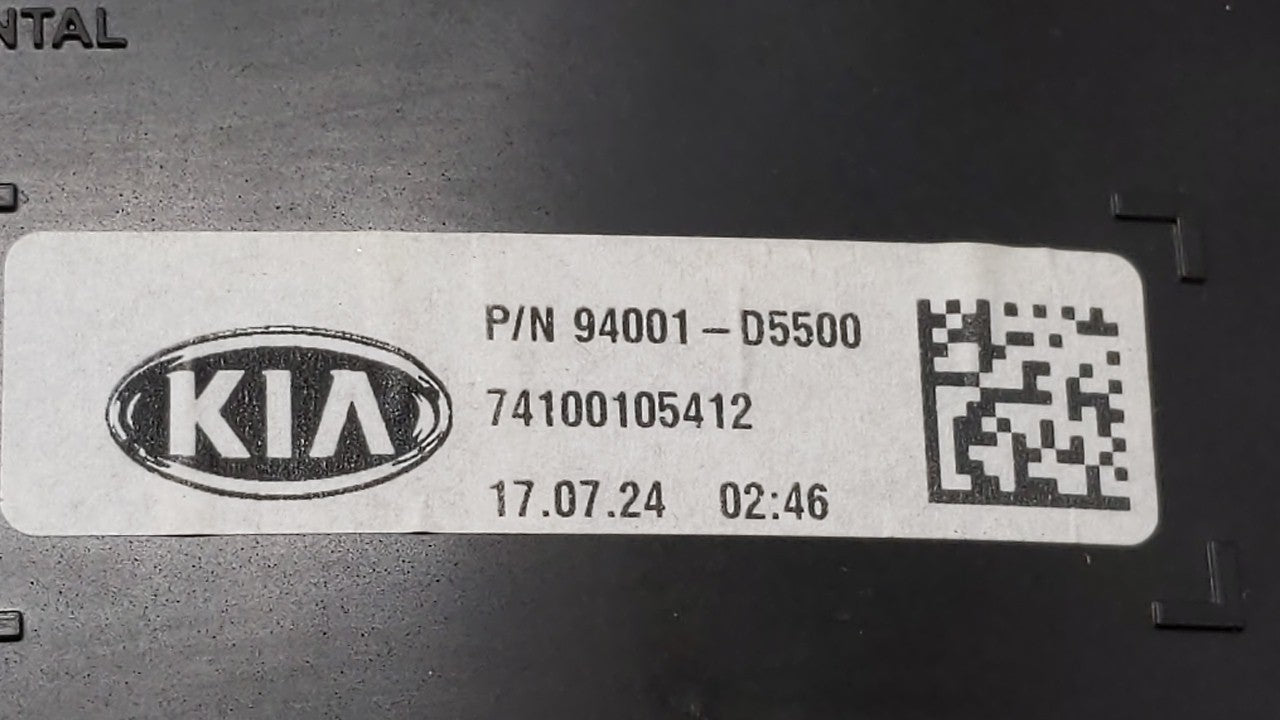 2018 Kia Optima Instrument Cluster Speedometer Gauges P/N:94001-D5500 Miles: Fits OEM Used Auto Parts - Oemusedautoparts1.co