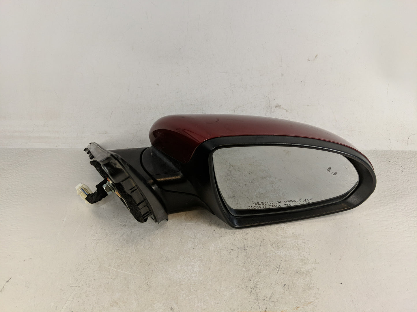 2016-2020 Kia Optima Passenger Right Side View Manual Door Mirror Red - Oemusedautoparts1.com