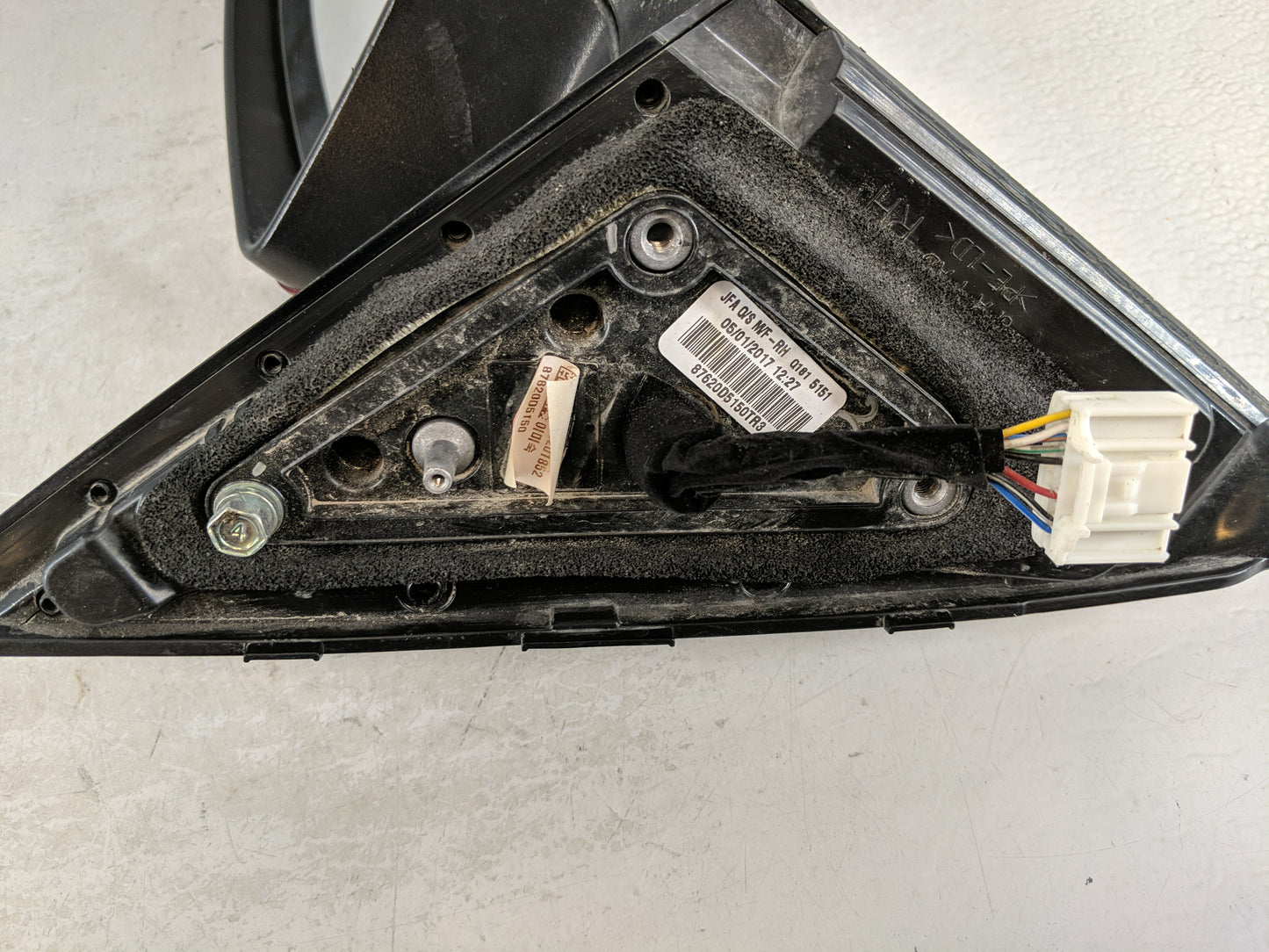 2016-2020 Kia Optima Passenger Right Side View Manual Door Mirror Red - Oemusedautoparts1.com