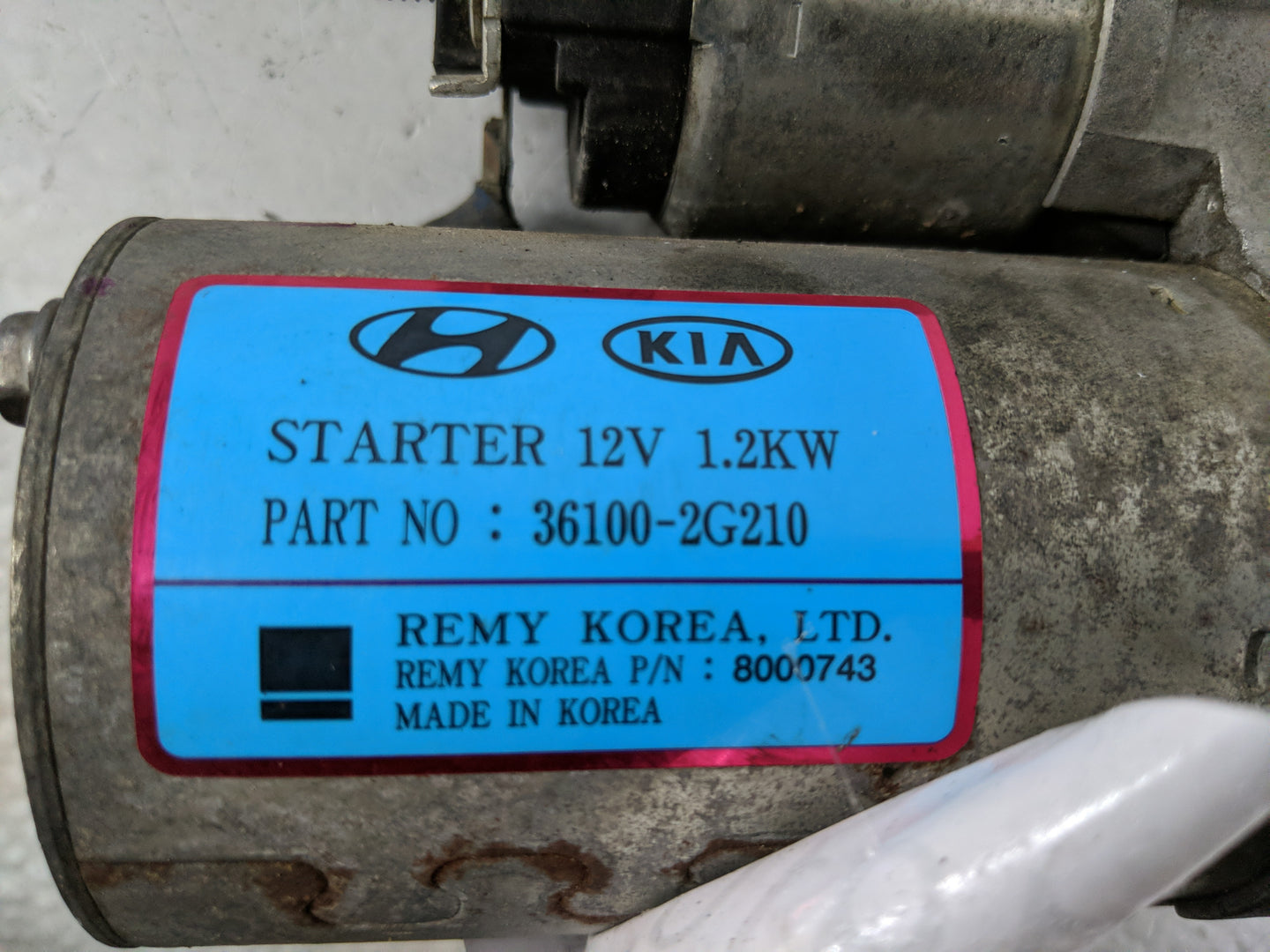 2016-2020 Kia Optima Car Starter Motor Solenoid OEM P/N:28100-20020 Fits Fits 2015 2016 2017 2018 2019 2020 OEM Used Auto Pa