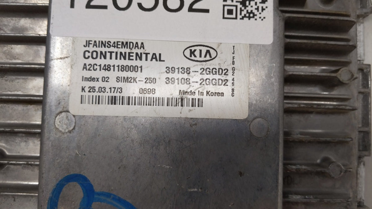 2016-2018 Kia Optima PCM Engine Control Computer ECU ECM PCU OEM P/N:39138-2GGD0,39108-2GGD0 39138-2GGD0 Fits 2016 2017 2018