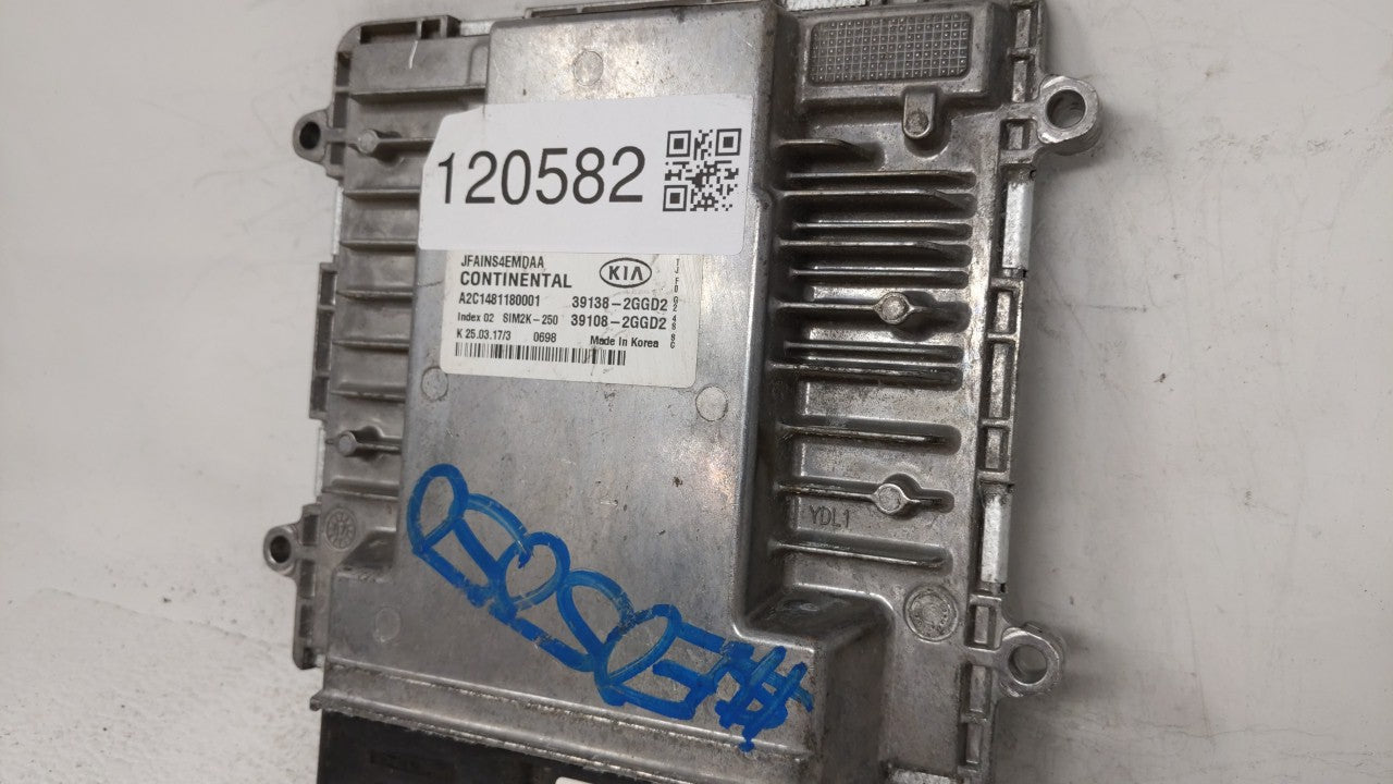 2016-2018 Kia Optima PCM Engine Control Computer ECU ECM PCU OEM P/N:39138-2GGD0,39108-2GGD0 39138-2GGD0 Fits Fits 2016 2017