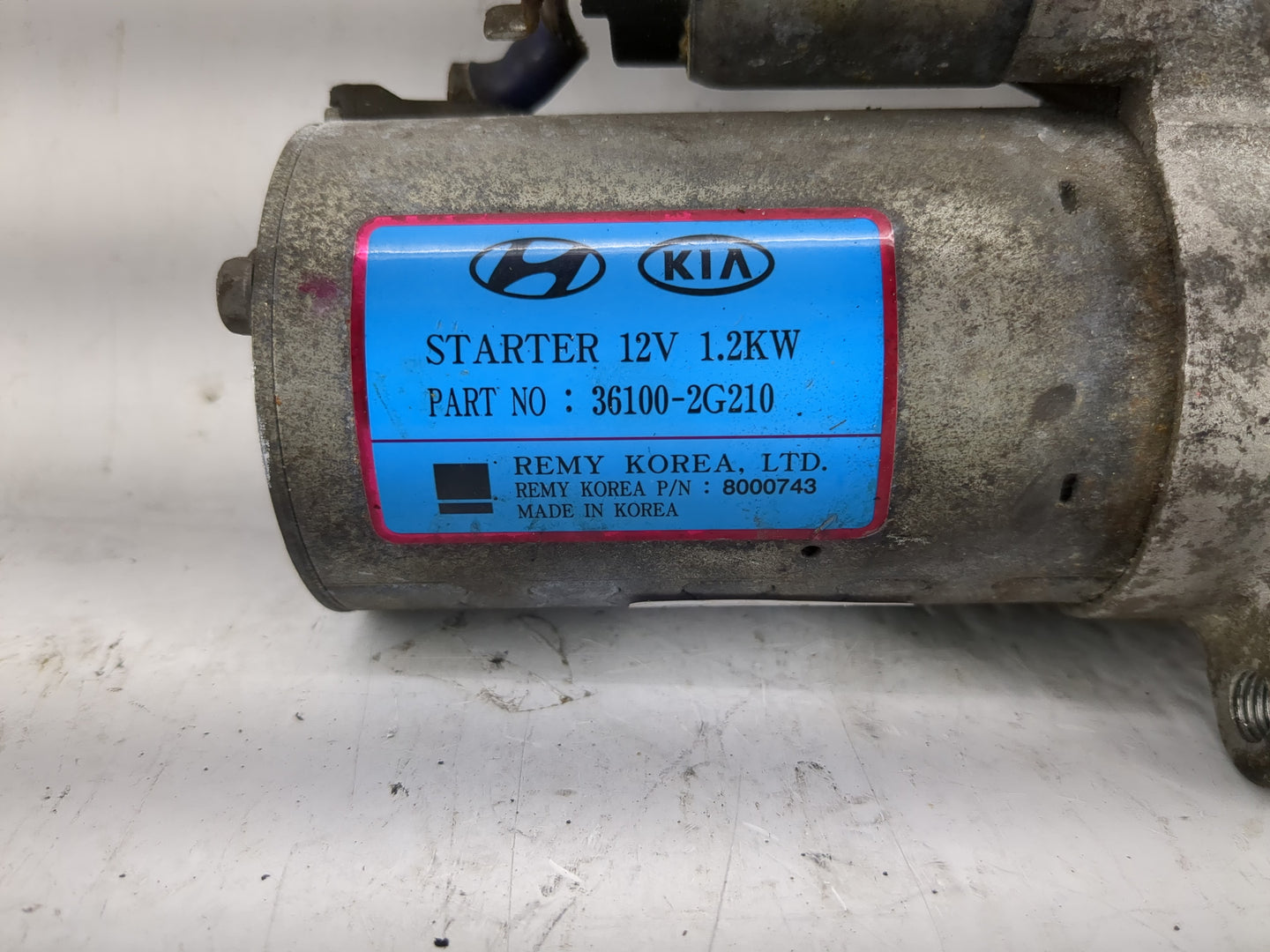 2016-2020 Kia Optima Car Starter Motor Solenoid OEM P/N:36100-2G210 Fits Fits 2015 2016 2017 2018 2019 2020 OEM Used Auto Pa