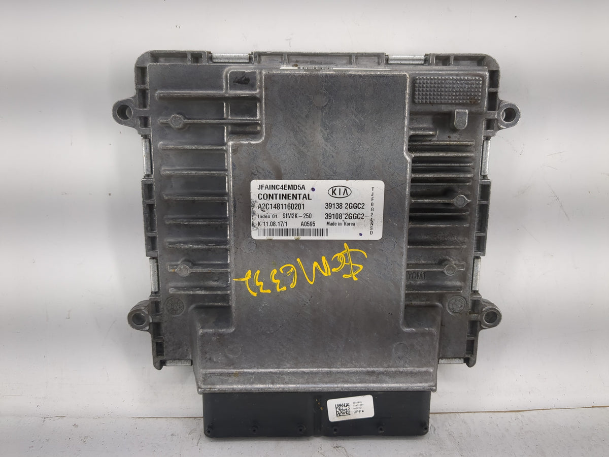 2018 Kia Optima PCM Engine Control Computer ECU ECM PCU OEM P/N:39108-2GGC2 39138 2GGC2 OEM Used Auto Parts - Oemusedautopar