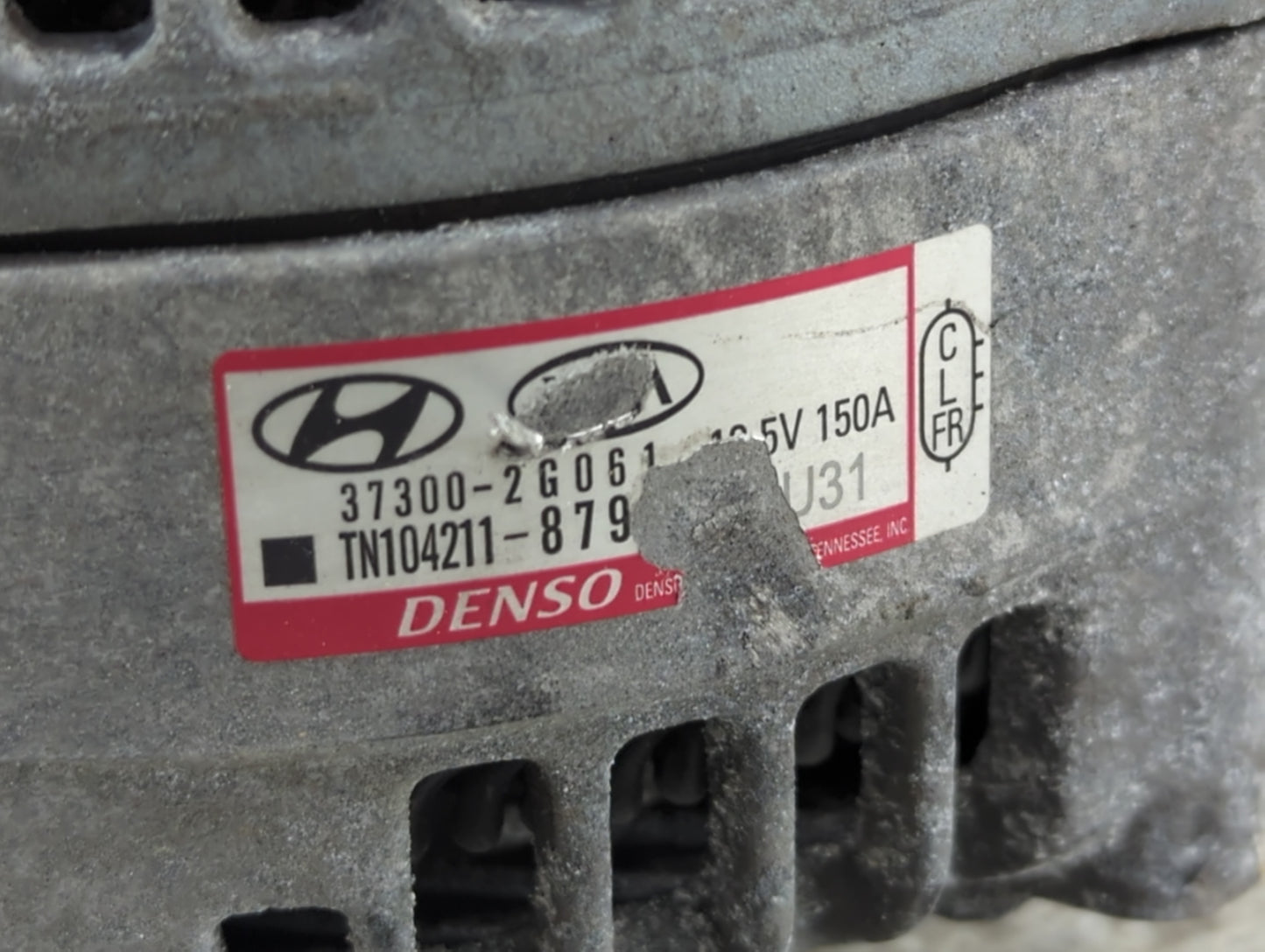 2016-2020 Kia Optima Alternator Replacement Generator Charging Assembly Engine OEM P/N:37300-2G061 Fits OEM Used Auto Parts 