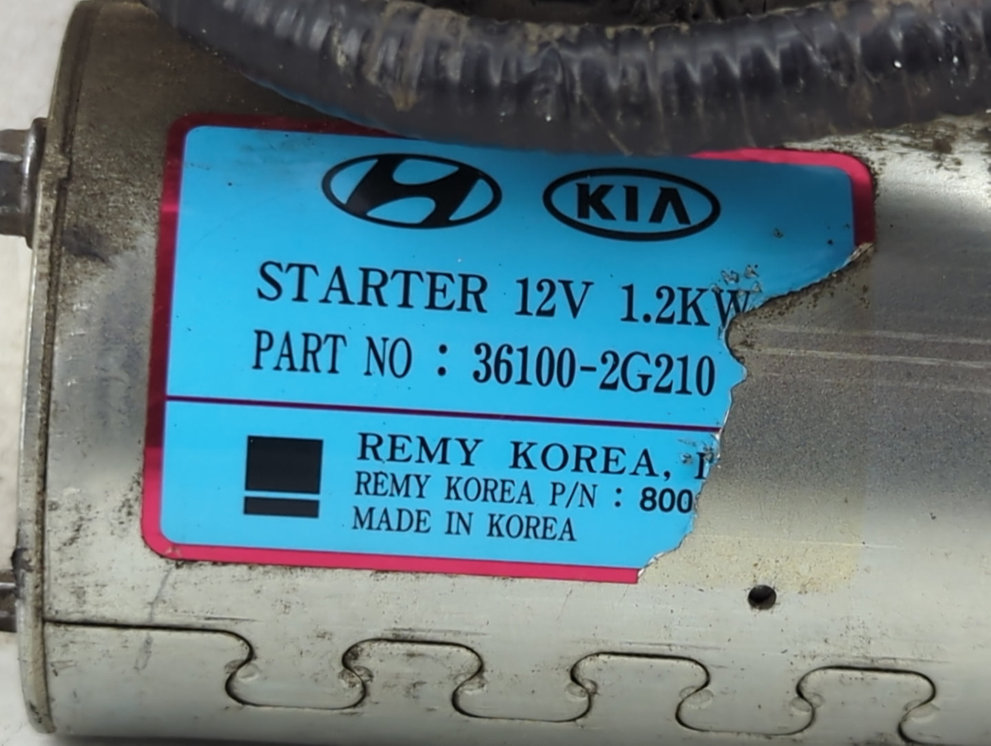 2016-2020 Kia Optima Car Starter Motor Solenoid OEM P/N:36100-2G210 Fits Fits 2015 2016 2017 2018 2019 2020 OEM Used Auto Pa
