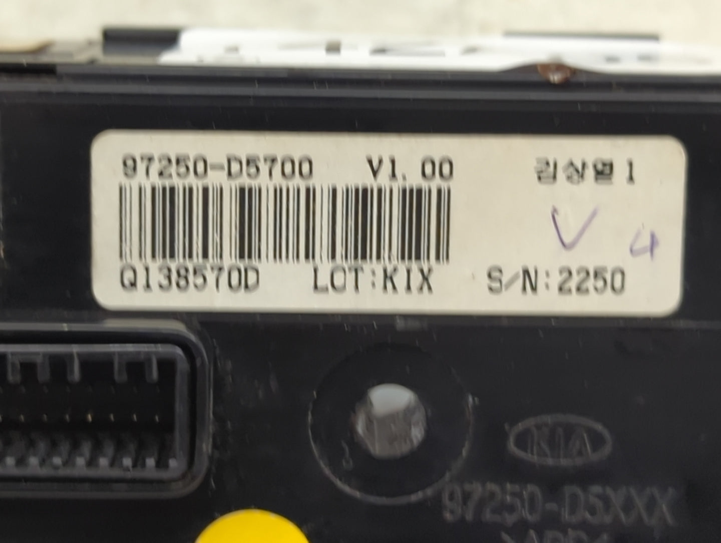 2016-2018 Kia Optima Climate Control Module Temperature AC/Heater Replacement P/N:97250-D5700 Fits Fits 2016 2017 2018 OEM U