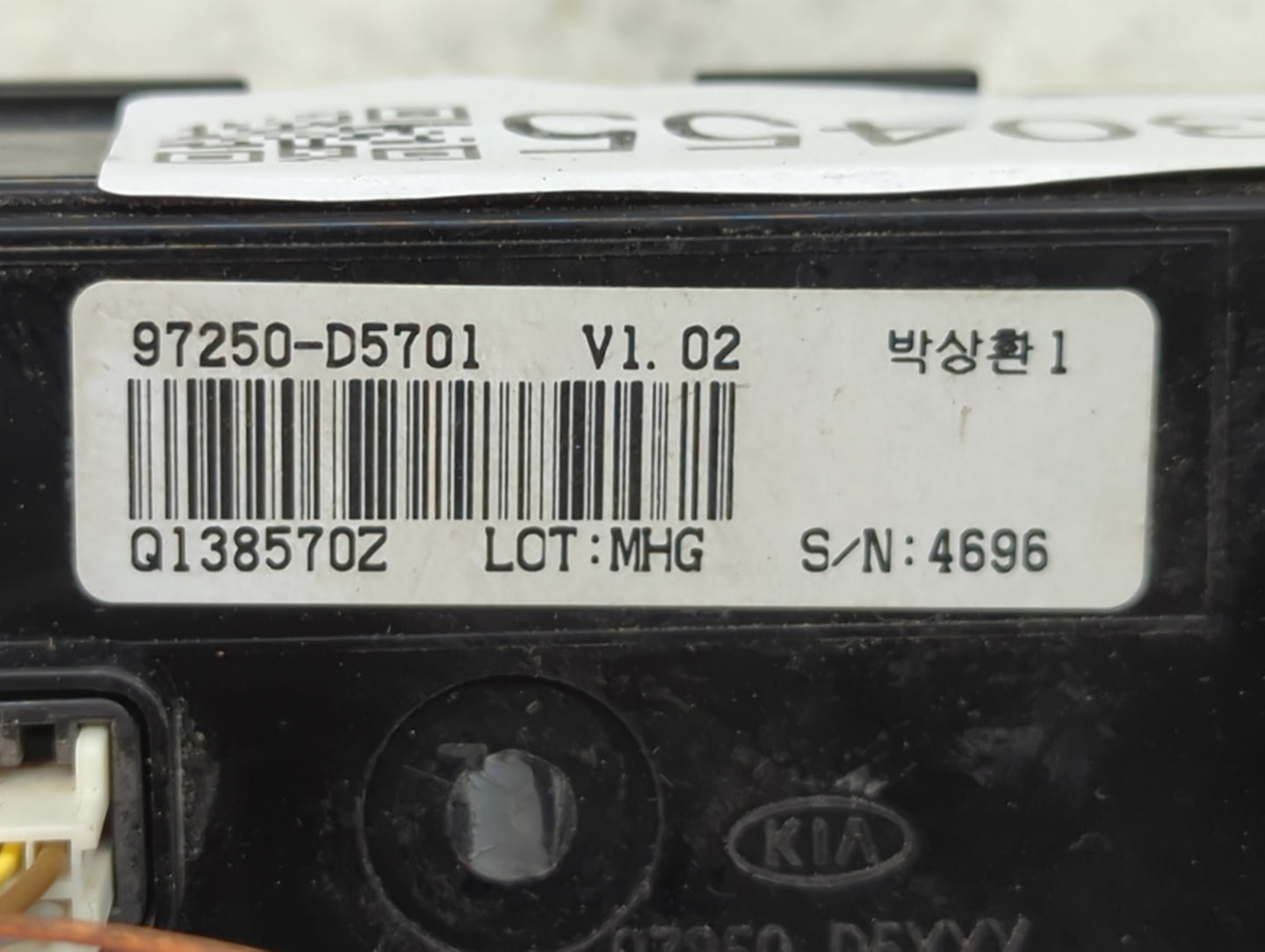 2018 Kia Optima Climate Control Module Temperature AC/Heater Replacement P/N:97250-D5701 Fits OEM Used Auto Parts - Oemuseda