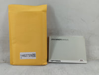 2018 Kia Optima Owners Manual Book Guide P/N:JDG5-EU77B OEM Used Auto Parts - Oemusedautoparts1.com