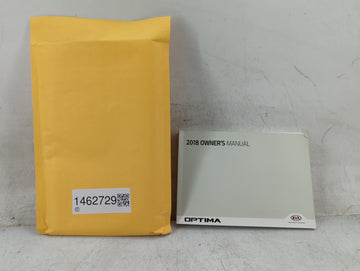2018 Kia Optima Owners Manual Book Guide P/N:JDG5-EU77B OEM Used Auto Parts - Oemusedautoparts1.com