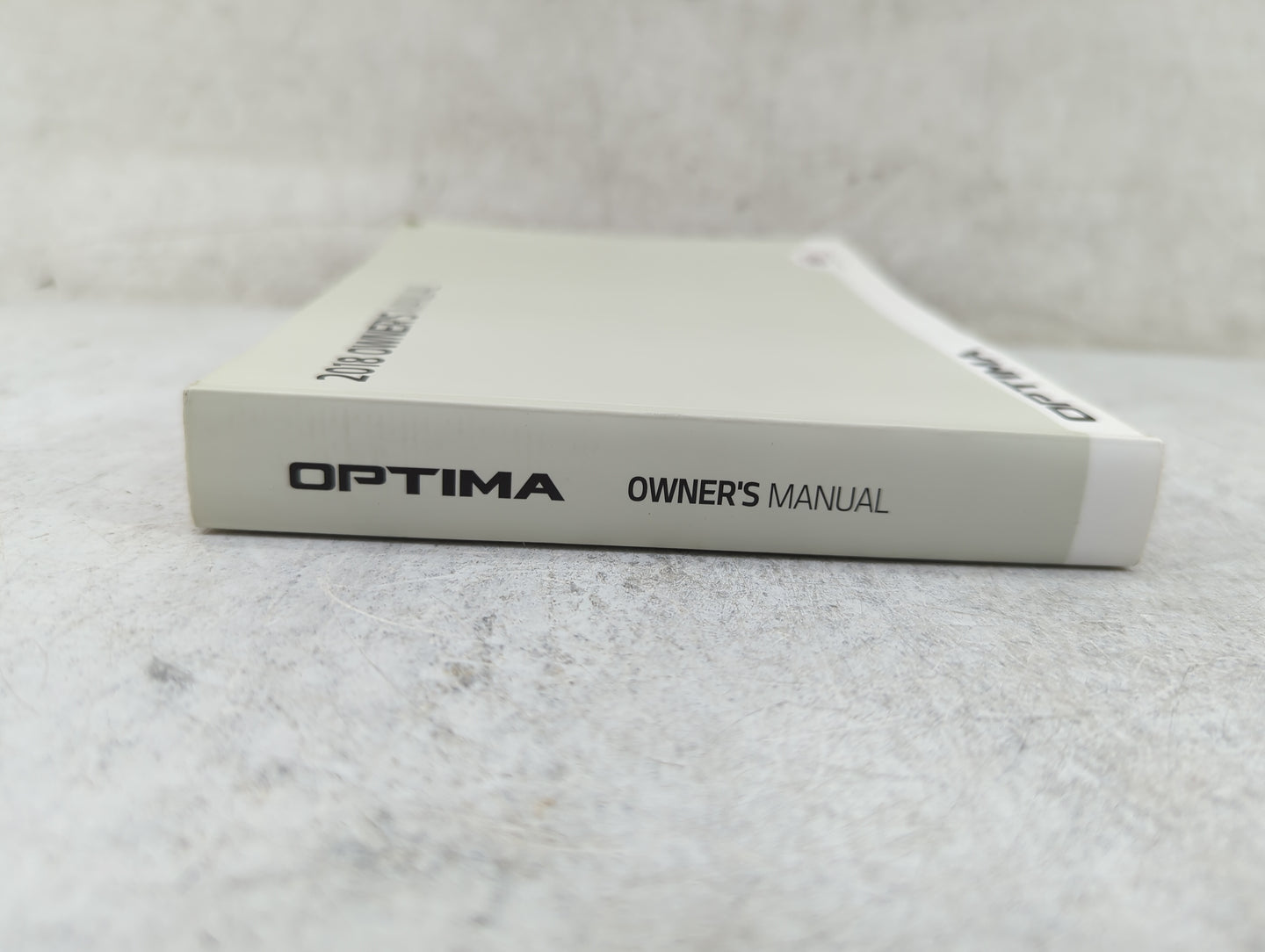 2018 Kia Optima Owners Manual Book Guide P/N:JDG5-EU77B OEM Used Auto Parts - Oemusedautoparts1.com