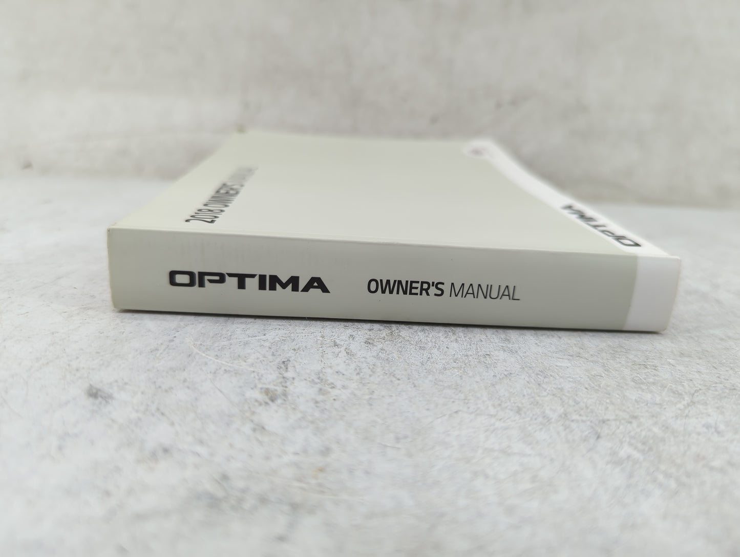2018 Kia Optima Owners Manual Book Guide P/N:JDG5-EU77B OEM Used Auto Parts - Oemusedautoparts1.com