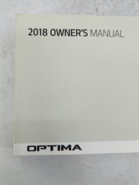 2018 Kia Optima Owners Manual Book Guide P/N:JDG5-EU77B OEM Used Auto Parts - Oemusedautoparts1.com