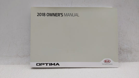 2018 Kia Optima Owners Manual Book Guide OEM Used Auto Parts - Oemusedautoparts1.com