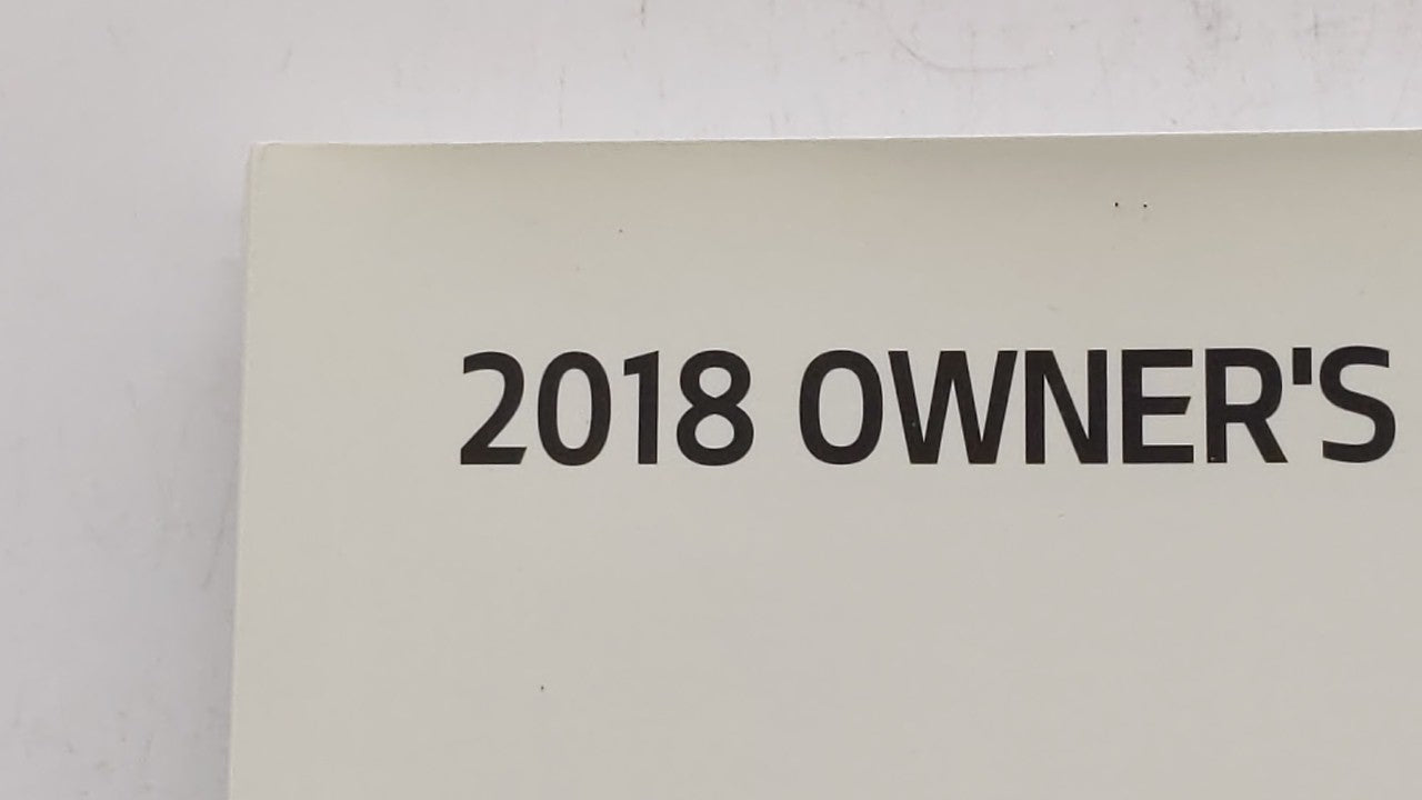 2018 Kia Optima Owners Manual Book Guide OEM Used Auto Parts - Oemusedautoparts1.com