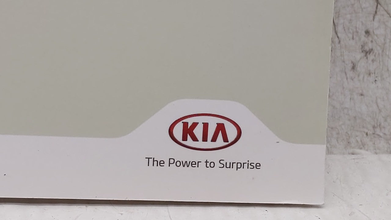 2018 Kia Optima Owners Manual Book Guide OEM Used Auto Parts - Oemusedautoparts1.com