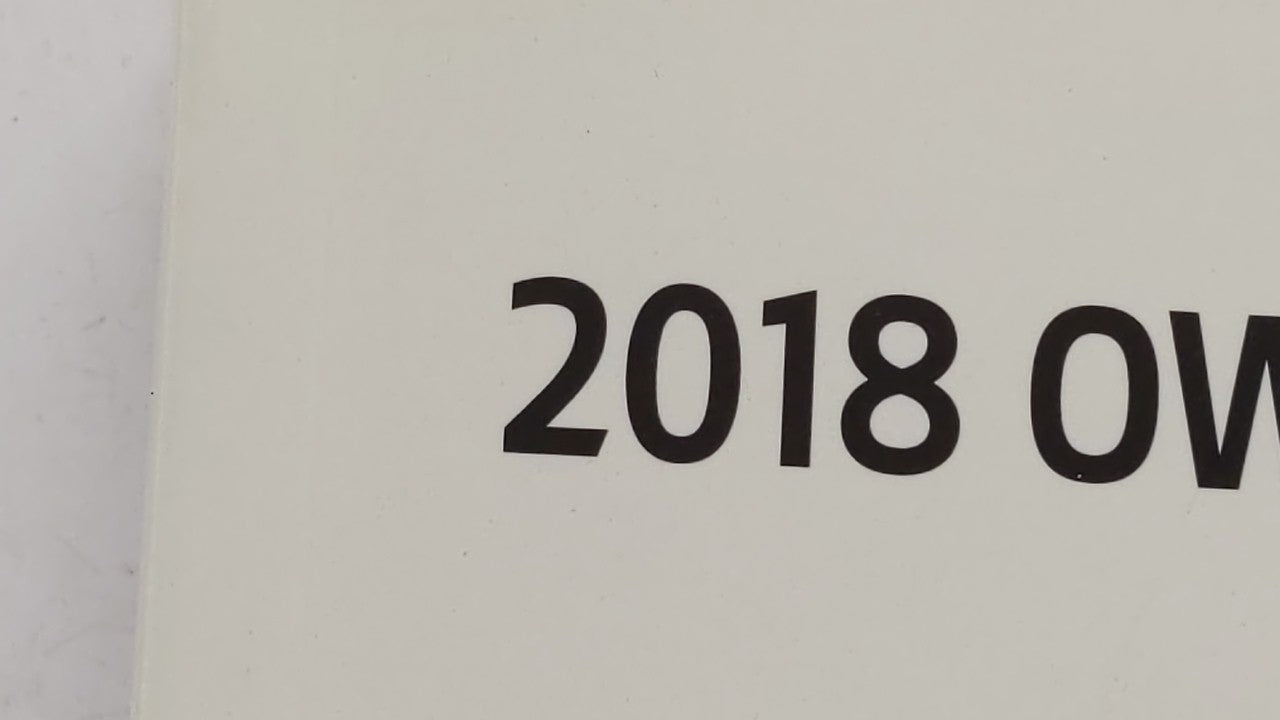 2018 Kia Optima Owners Manual Book Guide OEM Used Auto Parts - Oemusedautoparts1.com