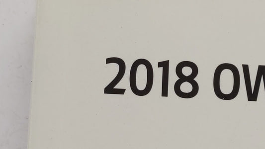 2018 Kia Optima Owners Manual Book Guide OEM Used Auto Parts