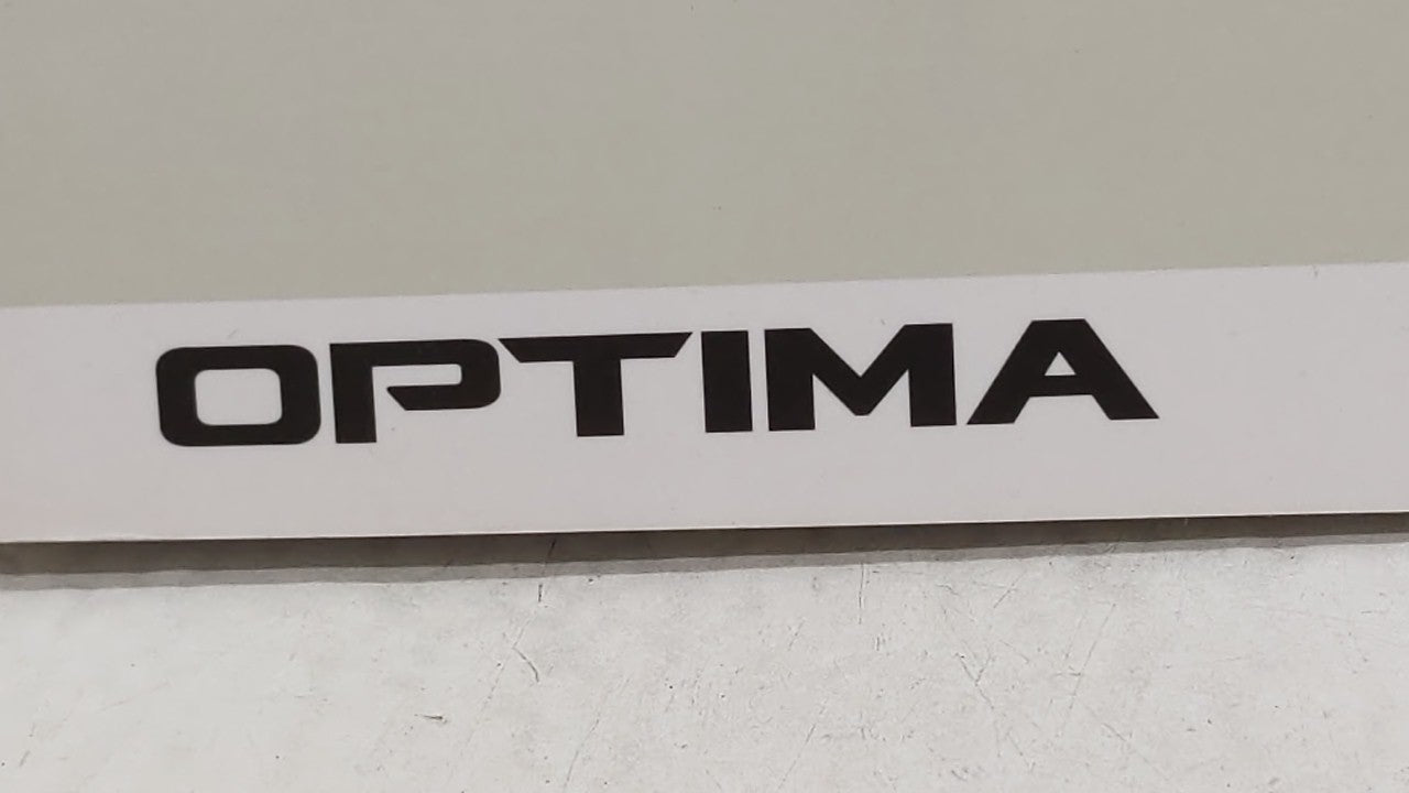 2018 Kia Optima Owners Manual Book Guide OEM Used Auto Parts - Oemusedautoparts1.com
