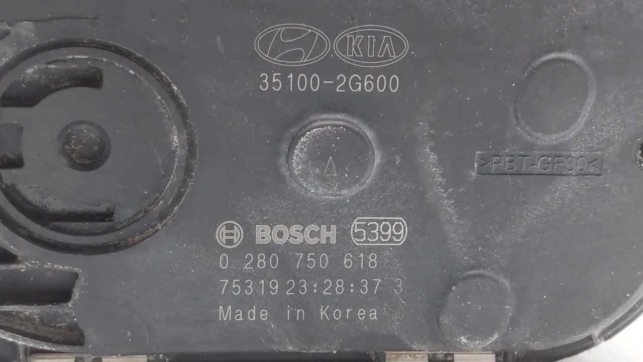 2016-2019 Kia Optima Throttle Body P/N:0 280 750 618 35100-2G600 Fits Fits 2015 2016 2017 2018 2019 OEM Used Auto Parts - Oe