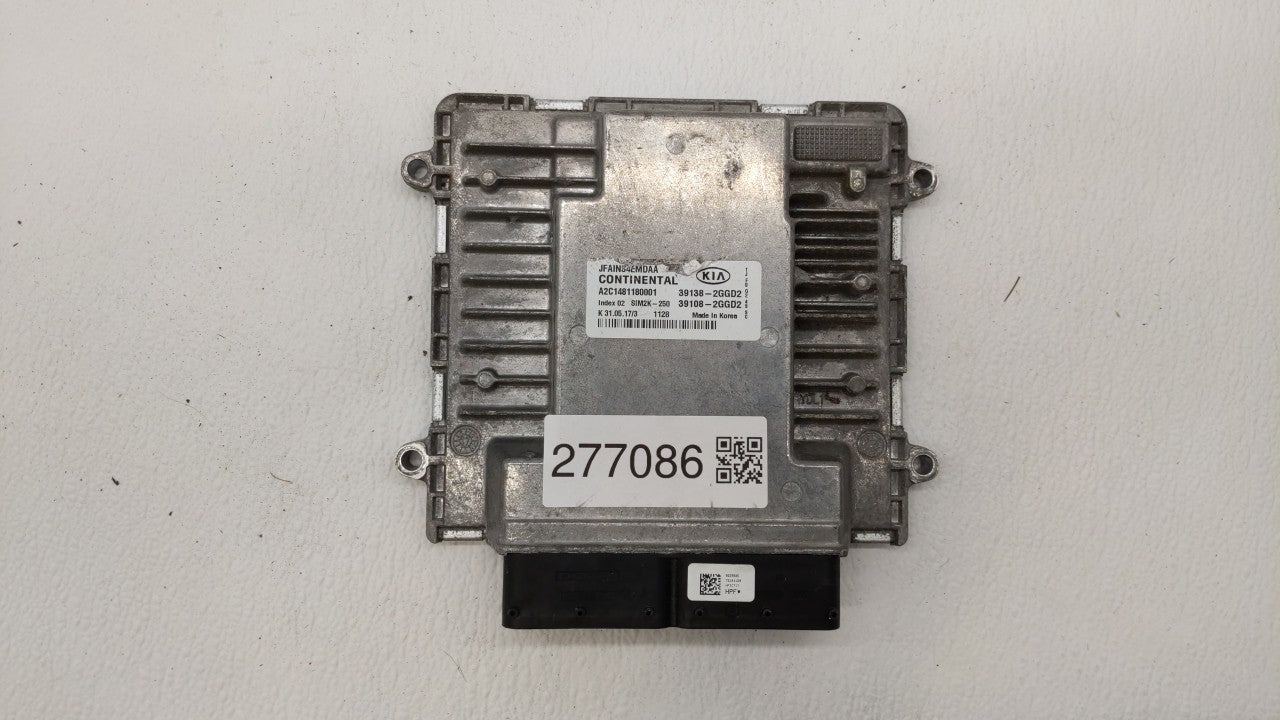 2016-2018 Kia Optima PCM Engine Control Computer ECU ECM PCU OEM P/N:39138-2GGD2 39108-2GGD2, 39138-2GGD0 Fits Fits 2016 201