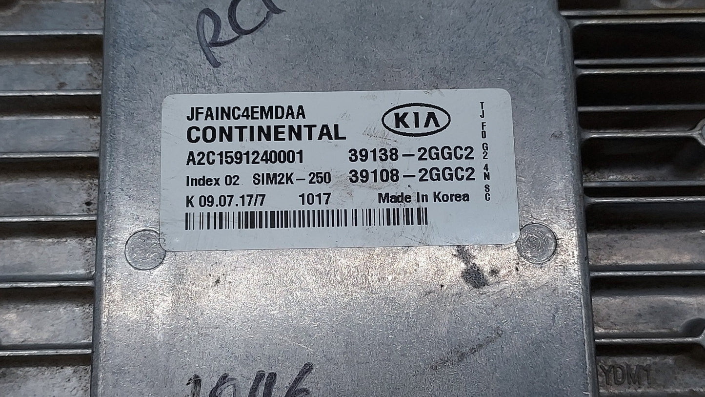 2016-2018 Kia Optima PCM Engine Control Computer ECU ECM PCU OEM P/N:39138-2GGC1 39108-2GGC1, 39138-2GGC0 Fits Fits 2016 201