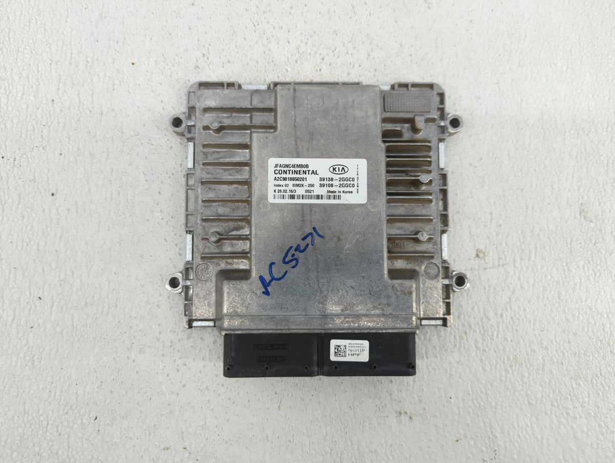2016-2018 Kia Optima PCM Engine Control Computer ECU ECM PCU OEM P/N:39138-2GGC1 39108-2GGC1, 39138-2GGC0 Fits 2016 2017 201