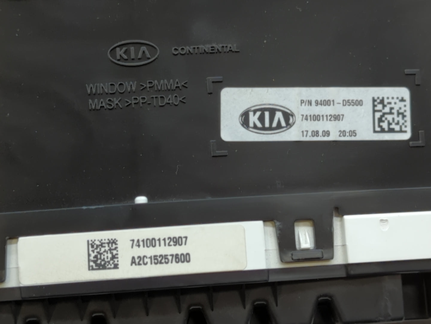 2018 Kia Optima Instrument Cluster Speedometer Gauges P/N:94001-D5500 Fits OEM Used Auto Parts - Oemusedautoparts1.com