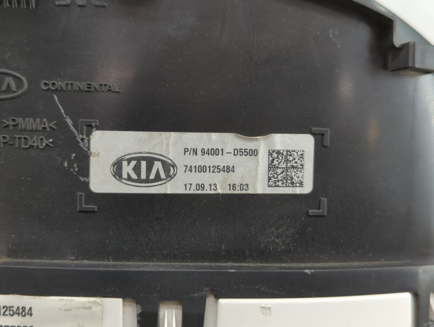 2018 Kia Optima Instrument Cluster Speedometer Gauges P/N:94001-D5500 Fits OEM Used Auto Parts - Oemusedautoparts1.com