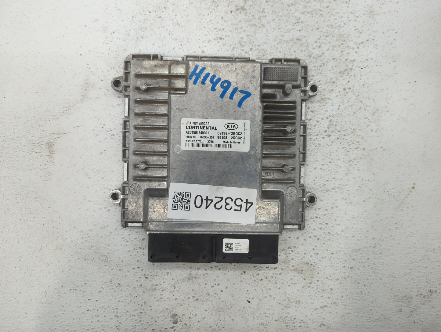 2016-2018 Kia Optima PCM Engine Control Computer ECU ECM PCU OEM P/N:39108-2GGC2 39138-2GGC2, 39138-2GGC0 Fits Fits 2016 201