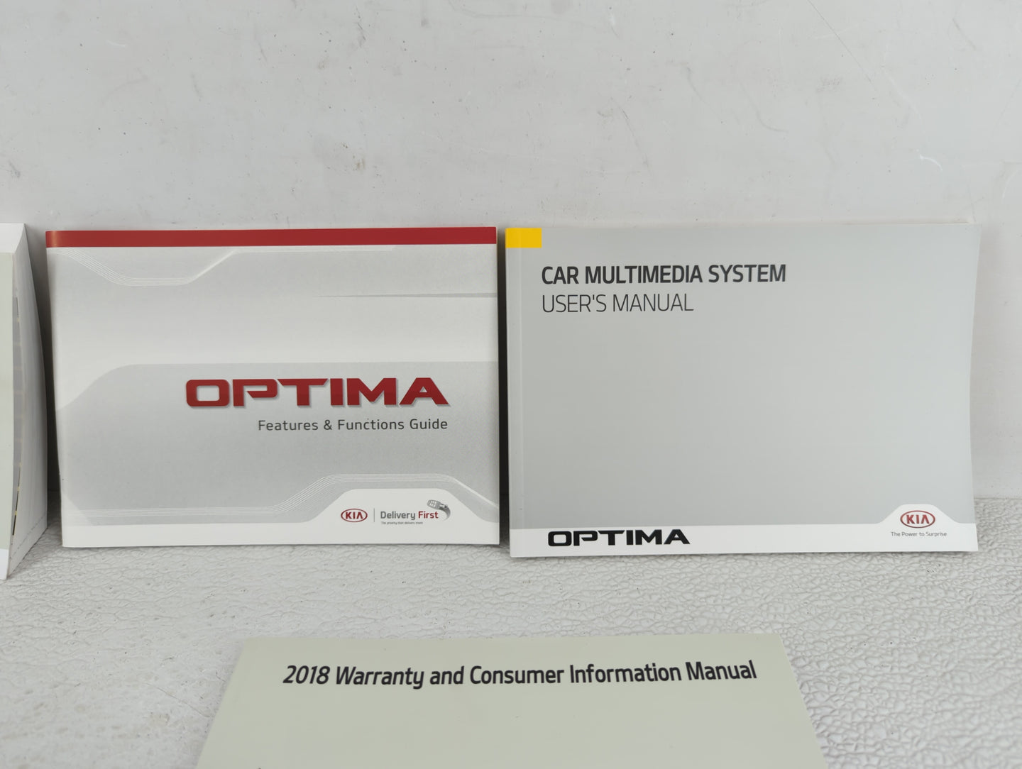 2018 Kia Optima Owners Manual Book Guide OEM Used Auto Parts - Oemusedautoparts1.com
