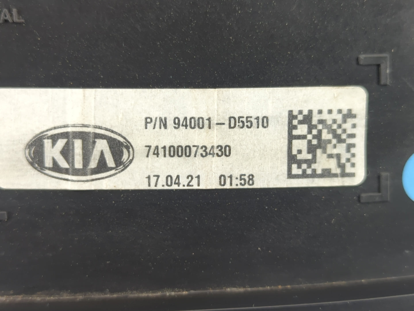 2018 Kia Optima Instrument Cluster Speedometer Gauges P/N:94001-D5510 Fits OEM Used Auto Parts - Oemusedautoparts1.com