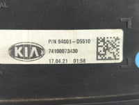 2018 Kia Optima Instrument Cluster Speedometer Gauges P/N:94001-D5510 Fits OEM Used Auto Parts - Oemusedautoparts1.com