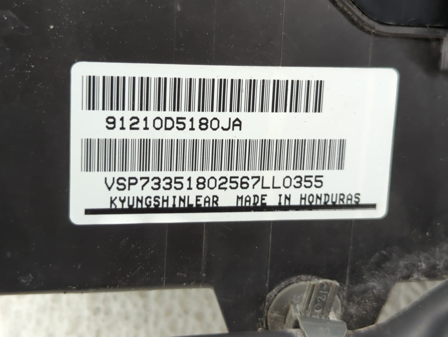 2016-2019 Kia Optima Fusebox Fuse Box Panel Relay Module P/N:91210D5180JA Fits Fits 2016 2017 2018 2019 OEM Used Auto Parts 