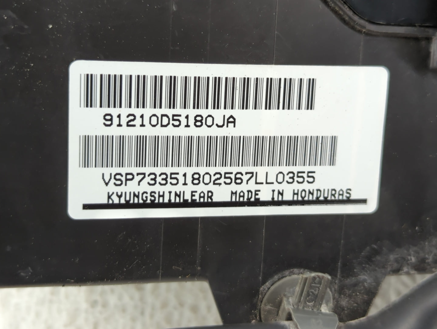 2016-2019 Kia Optima Fusebox Fuse Box Panel Relay Module P/N:91210D5180JA Fits Fits 2016 2017 2018 2019 OEM Used Auto Parts 