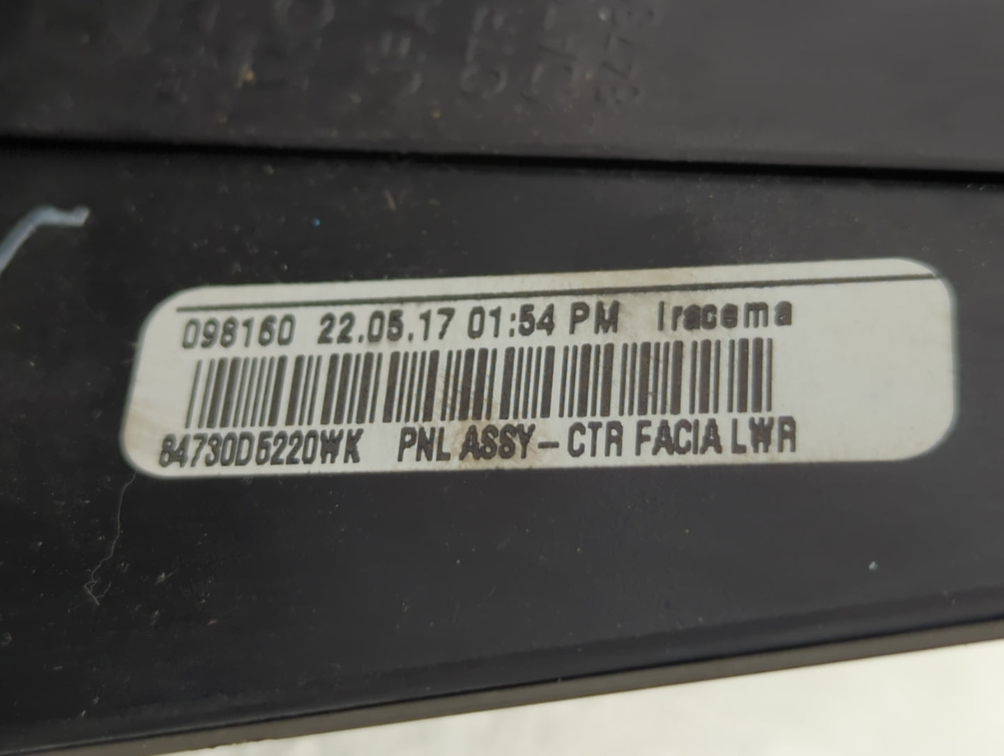 2016-2019 Kia Optima Radio Control Panel - Oemusedautoparts1.com
