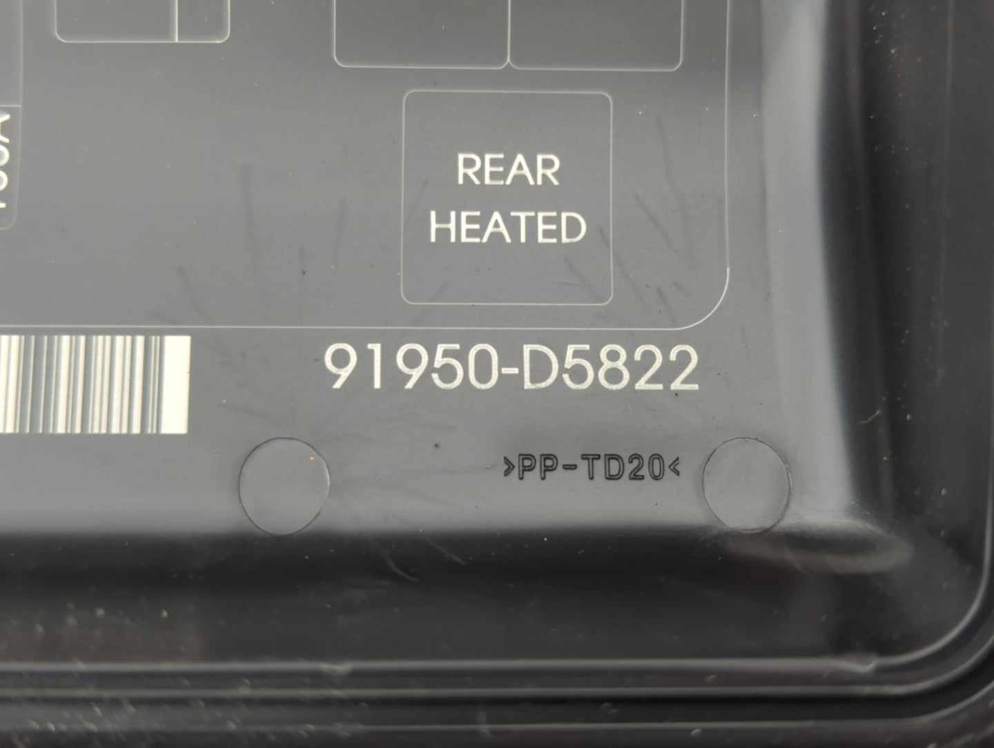 2016-2019 Kia Optima Fusebox Fuse Box Panel Relay Module P/N:91950-D5822 Fits Fits 2016 2017 2018 2019 OEM Used Auto Parts -
