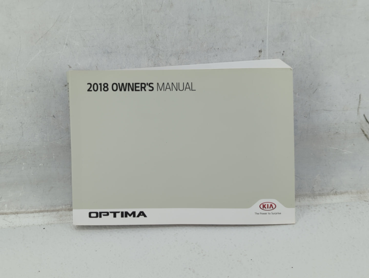 2018 Kia Optima Owners Manual Book Guide OEM Used Auto Parts - Oemusedautoparts1.com